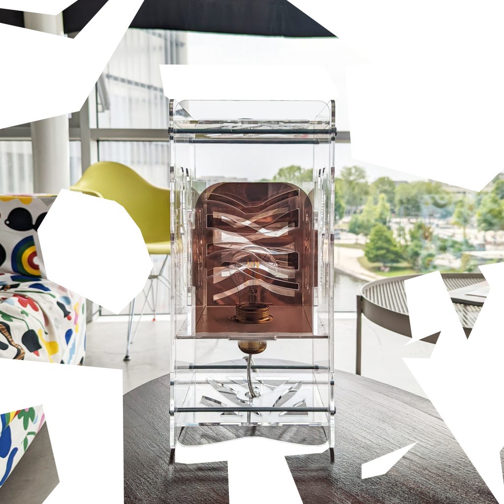 Lampe design moderne en plexiglass